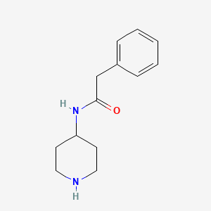 molecular formula C13H18N2O B1621003 2-phenyl-N-(piperidin-4-yl)acetamide CAS No. 75484-47-8