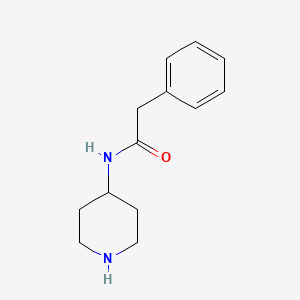 molecular formula C13H18N2O B1621003 2-phenyl-N-piperidin-4-ylacetamide CAS No. 75484-47-8