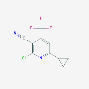 2-Chloro-6-cyclopropyl-4-(trifluoromethyl)nicotinonitrile