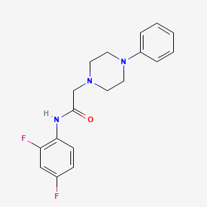 molecular formula C18H19F2N3O B1621015 N-(2,4-difluorophenyl)-2-(4-phenylpiperazin-1-yl)acetamide CAS No. 477320-16-4