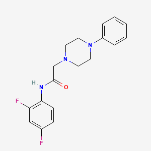 N-(2,4-difluorophenyl)-2-(4-phenylpiperazin-1-yl)acetamide