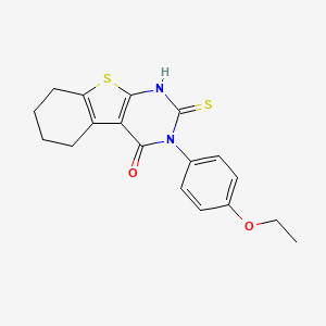 3-(4-ethoxyphenyl)-2-thioxo-2,3,5,6,7,8-hexahydro[1]benzothieno[2,3-d]pyrimidin-4(1H)-one