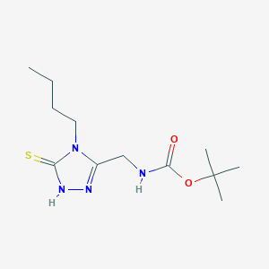 Tert-butyl n-[(4-butyl-5-mercapto-4h-1,2,4-triazol-3-yl)methyl]carbamate