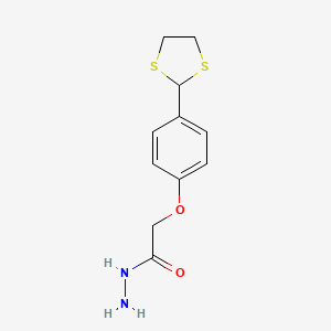 2-[4-(1,3-Dithiolan-2-yl)phenoxy]acetohydrazide