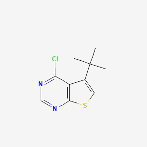 molecular formula C10H11ClN2S B1621044 5-tert-Butyl-4-chlorothieno[2,3-d]pyrimidine CAS No. 827614-41-5