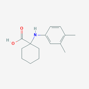 molecular formula C15H21NO2 B1621048 1-[(3,4-Dimethylphenyl)amino]cyclohexanecarboxylic acid CAS No. 725252-85-7