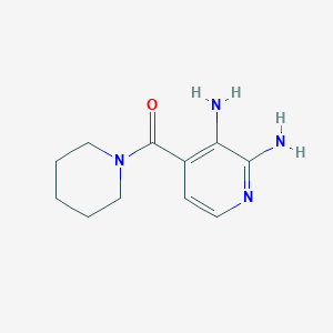 molecular formula C11H16N4O B1621053 1-[(2,3-Diamino-4-pyridinyl)carbonyl]-piperidine CAS No. 273196-54-6
