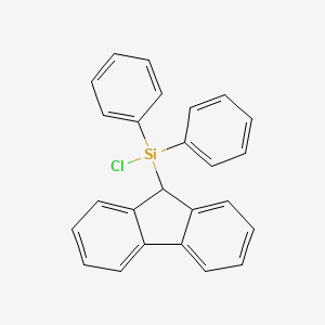 molecular formula C25H19ClSi B1621062 9-(Chlorodiphenylsilyl)-9H-fluorene CAS No. 73220-53-8