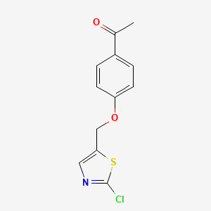 1-{4-[(2-Chloro-1,3-thiazol-5-yl)methoxy]phenyl}-1-ethanone