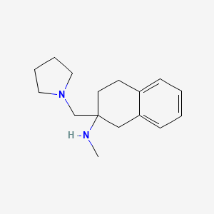 molecular formula C16H24N2 B1621067 Methyl-(2-pyrrolidin-1-ylmethyl-1,2,3,4-tetrahydro-naphthalen-2-yl)-amine CAS No. 885951-06-4
