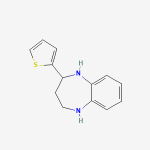 molecular formula C13H14N2S B1621068 2-(噻吩-2-基)-2,3,4,5-四氢-1H-1,5-苯并二氮杂卓 CAS No. 904813-50-9