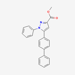 molecular formula C23H18N2O2 B1621069 Methyl 1-phenyl-5-(4-phenylphenyl)pyrazole-3-carboxylate CAS No. 957320-19-3