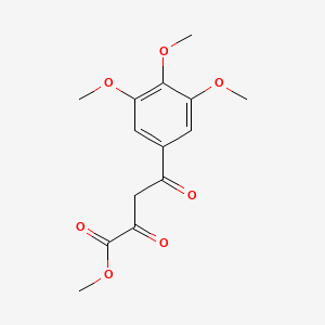 molecular formula C14H16O7 B1621070 Methyl 2,4-dioxo-4-(3,4,5-trimethoxyphenyl)butanoate CAS No. 70311-74-9