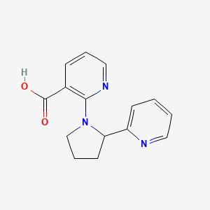 2-[2-(Pyridin-2-yl)pyrrolidin-1-yl]pyridine-3-carboxylic acid