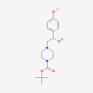 molecular formula C18H28N2O4 B1621073 Tert-butyl 4-[2-hydroxy-2-(4-methoxyphenyl)ethyl]piperazine-1-carboxylate CAS No. 904815-65-2