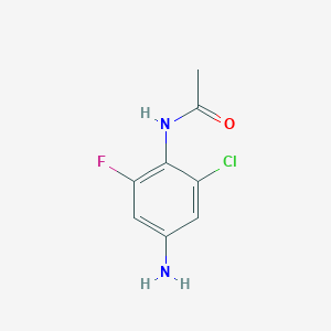 molecular formula C8H8ClFN2O B1621096 N-(4-氨基-2-氯-6-氟苯基)乙酰胺 CAS No. 218929-90-9