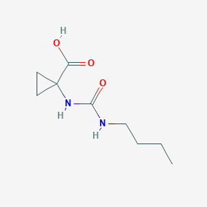 molecular formula C9H16N2O3 B1621110 1-(butylcarbamoylamino)cyclopropane-1-carboxylic Acid CAS No. 401628-89-5