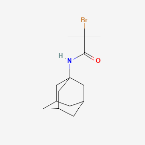 B1621115 N1-(1-adamantyl)-2-bromo-2-methylpropanamide CAS No. 54059-85-7