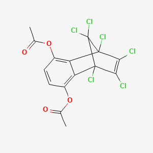 molecular formula C15H8Cl6O4 B1621116 1,2,3,4,9,9-Hexachloro-1,4-dihydro-1,4-methanonaphthalene-5,8-diyl diacetate CAS No. 38658-82-1