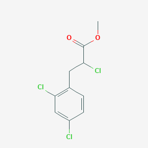 molecular formula C10H9Cl3O2 B1621119 Methyl 2-chloro-3-(2,4-dichlorophenyl)propanoate CAS No. 259132-21-3
