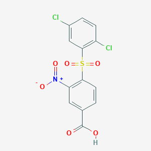 molecular formula C13H7Cl2NO6S B1621123 4-[(2,5-Dichlorophenyl)sulfonyl]-3-nitrobenzoic acid CAS No. 219930-11-7