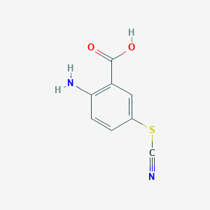 molecular formula C8H6N2O2S B1621124 2-Amino-5-thiocyanatobenzoic acid CAS No. 24849-77-2