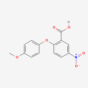 molecular formula C14H11NO6 B1621125 2-(4-Methoxyphenoxy)-5-nitrobenzoic acid CAS No. 33459-12-0