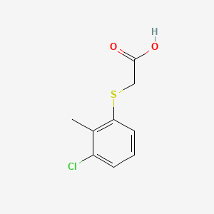 B1621126 2-[(3-Chloro-2-methylphenyl)thio]acetic acid CAS No. 6375-67-3