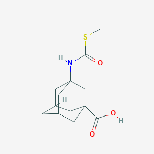 molecular formula C13H19NO3S B1621135 3-{[(Methylthio)carbonyl]amino}adamantane-1-carboxylic acid CAS No. 342046-29-1
