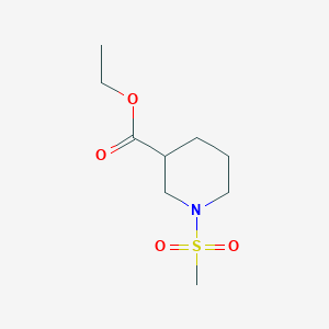 molecular formula C9H17NO4S B1621137 Ethyl 1-(methylsulfonyl)piperidine-3-carboxylate CAS No. 349625-89-4