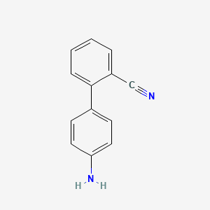 molecular formula C13H10N2 B1621144 2-(4-Aminophenyl)benzonitrile CAS No. 91822-41-2