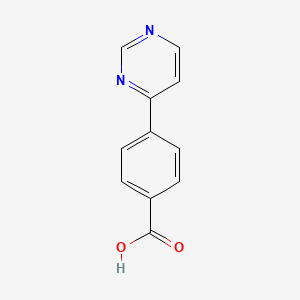 molecular formula C11H8N2O2 B1621151 4-(4-Pyrimidinyl)benzoic acid CAS No. 249292-43-1