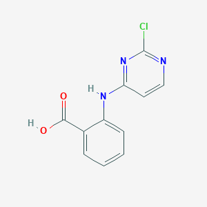molecular formula C11H8ClN3O2 B1621155 2-[(2-Chloropyrimidin-4-yl)amino]benzoic acid CAS No. 31185-80-5