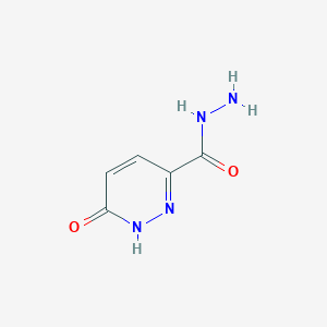 molecular formula C5H6N4O2 B1621157 6-Oxo-1,6-dihydropyridazine-3-carbohydrazide CAS No. 98021-39-7