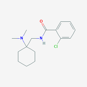 molecular formula C16H23ClN2O B162116 2-氯-N-{[1-(二甲基氨基)环己基]甲基}苯甲酰胺 CAS No. 759397-79-0