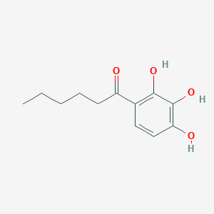 molecular formula C12H16O4 B1621178 1-(2,3,4-Trihydroxyphenyl)hexan-1-one CAS No. 43043-26-1
