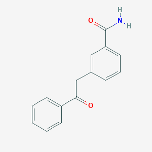 molecular formula C15H13NO2 B1621181 3-(2-Oxo-2-phenylethyl)benzamide CAS No. 465514-78-7