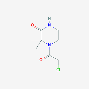 molecular formula C8H13ClN2O2 B1621187 4-(2-chloroacetyl)-3,3-dimethylpiperazin-2-one CAS No. 626223-67-4