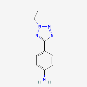 molecular formula C9H11N5 B1621189 4-(2-ethyl-2H-tetrazol-5-yl)aniline CAS No. 436092-88-5