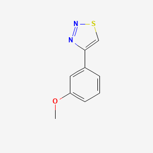 molecular formula C9H8N2OS B1621196 4-(3-Methoxyphenyl)-1,2,3-thiadiazole CAS No. 337924-95-5