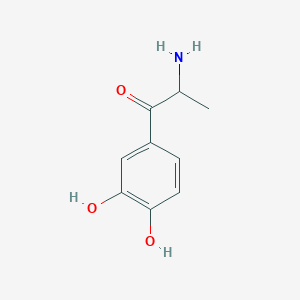 molecular formula C9H11NO3 B016212 2-AMINO-3',4'-DIHYDROXYPROPIOPHENONE CAS No. 19490-60-9