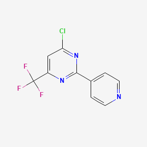 4-Chloro-2-(4-pyridinyl)-6-(trifluoromethyl)pyrimidine