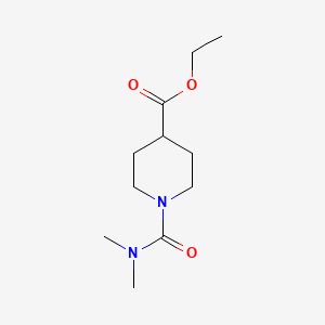 molecular formula C11H20N2O3 B1621209 Ethyl 1-(dimethylcarbamoyl)piperidine-4-carboxylate CAS No. 333985-78-7