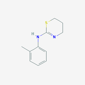molecular formula C11H14N2S B1621221 N-(2-methylphenyl)-5,6-dihydro-4H-1,3-thiazin-2-amine CAS No. 27779-14-2