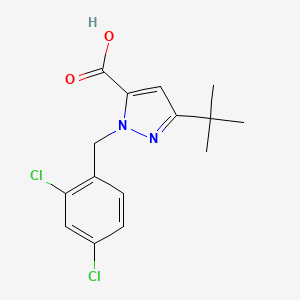 3-tert-Butyl-1-(2,4-dichlorobenzyl)-1H-pyrazole-5-carboxylic acid