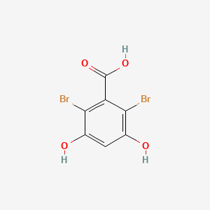 molecular formula C7H4Br2O4 B1621249 2,6-Dibromo-3,5-dihydroxybenzoic acid CAS No. 79200-80-9