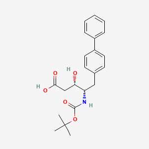 molecular formula C22H27NO5 B1621250 Boc-(3S,4S)-4-amino-3-hydroxy-5-(4'-phenyl)phenylpentanoic acid CAS No. 669713-94-4