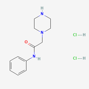 molecular formula C12H19Cl2N3O B1621251 Piperazine acetic acid anilide dihydrochloride CAS No. 827614-60-8