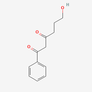 molecular formula C12H14O3 B1621260 6-Hydroxy-1-phenylhexane-1,3-dione CAS No. 23894-54-4