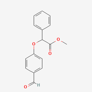 Methyl 2-(4-formylphenoxy)-2-phenylacetate